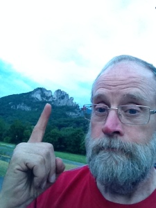 Here I demonstrate how light and insubstantial are the famous Seneca Rocks that I passed on the way back from the star party.